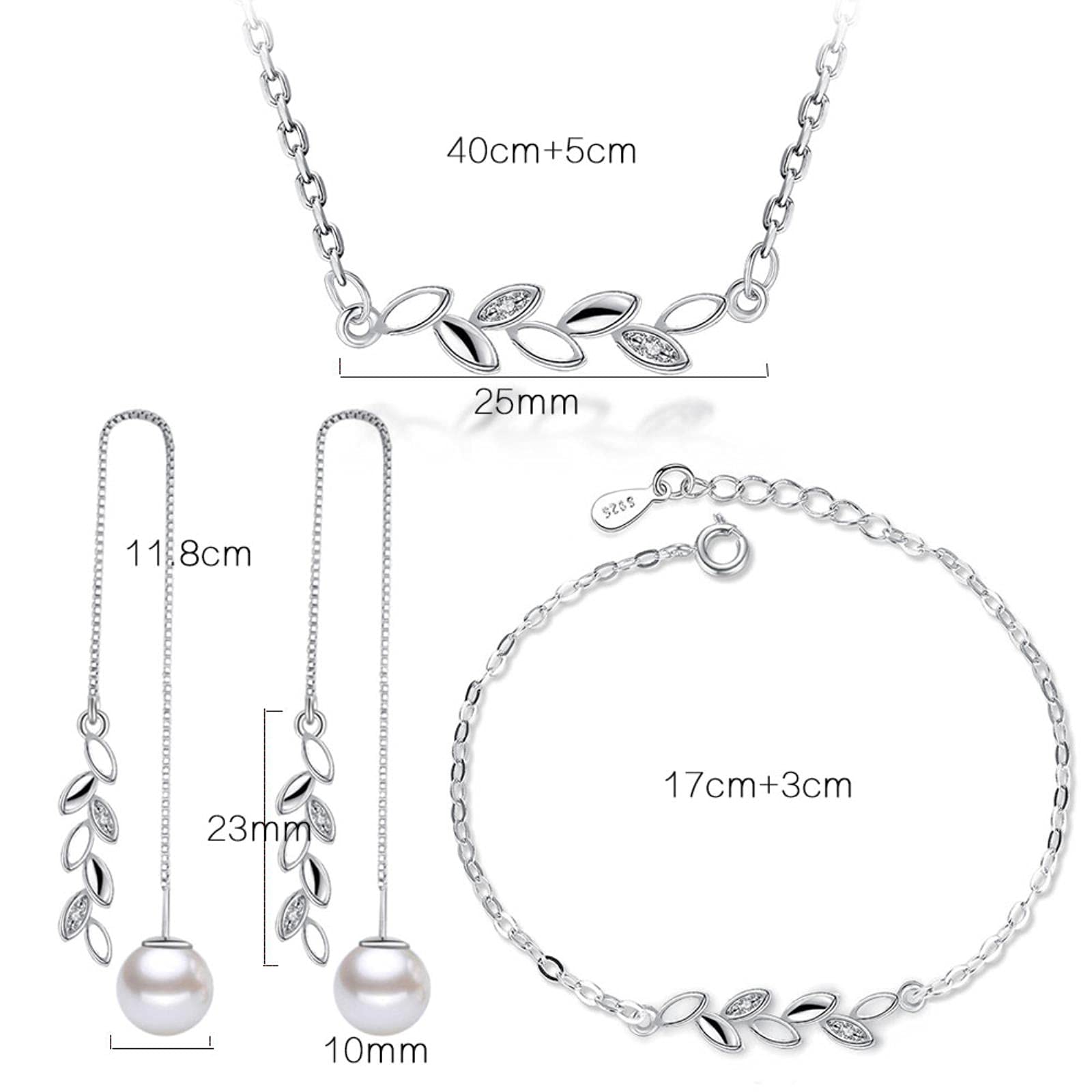 Cadeauset voor dameshorloge, sieradenset, halsketting, ring