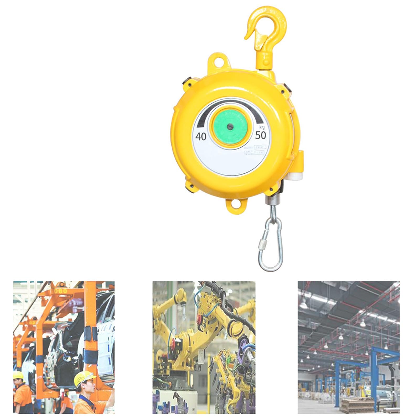 HYQOUKLR Telescopic Spring Balancer, Retractable Spring Balancer With 1.5m Wire Rope And Hook Multiple Load Capacities(40-50kg)