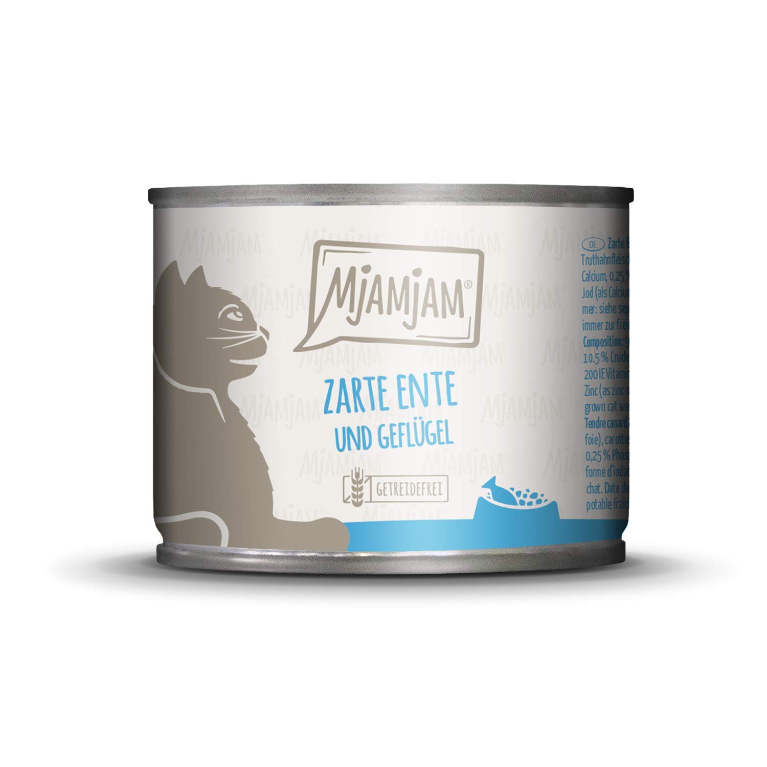 MjAMjAM - cibo umido premium per gatti - gustosa scatola, confezione da 12 (12 x 200 g), senza cereali con carne extra