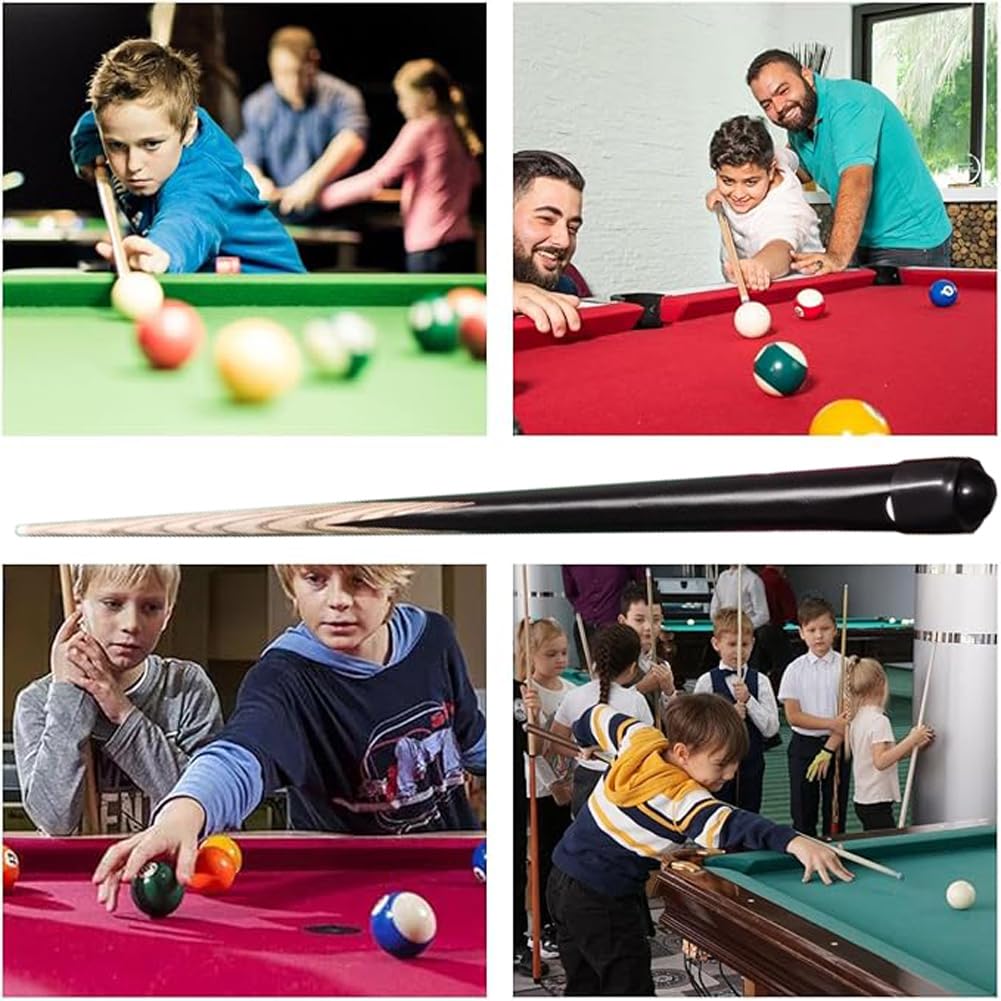 Set di 2 Stecche da Biliardo con Aggiunta Peso 100CM/120CM/134CM Testa 10MM per Youth Adults
