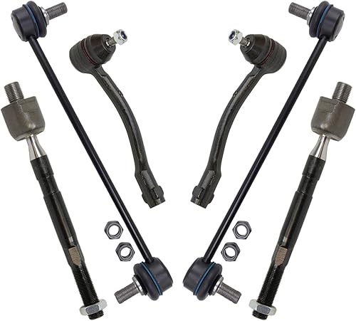 Kit de dirección delantera, suspensión y transmisión estabilizadora de barra estabilizadora compatible con Hyundai Accent Kia Rio 2012-2017