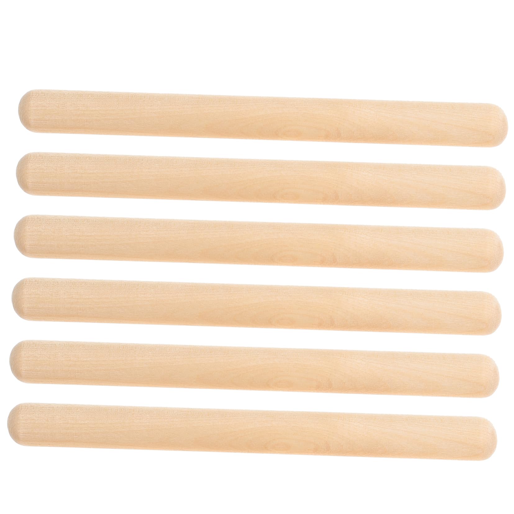 Sosoport 6Pcs Wooden Music Rhythm Sticks for Early Educational Percussion Durable Maple Construction for Engaging Music Play for Boys
