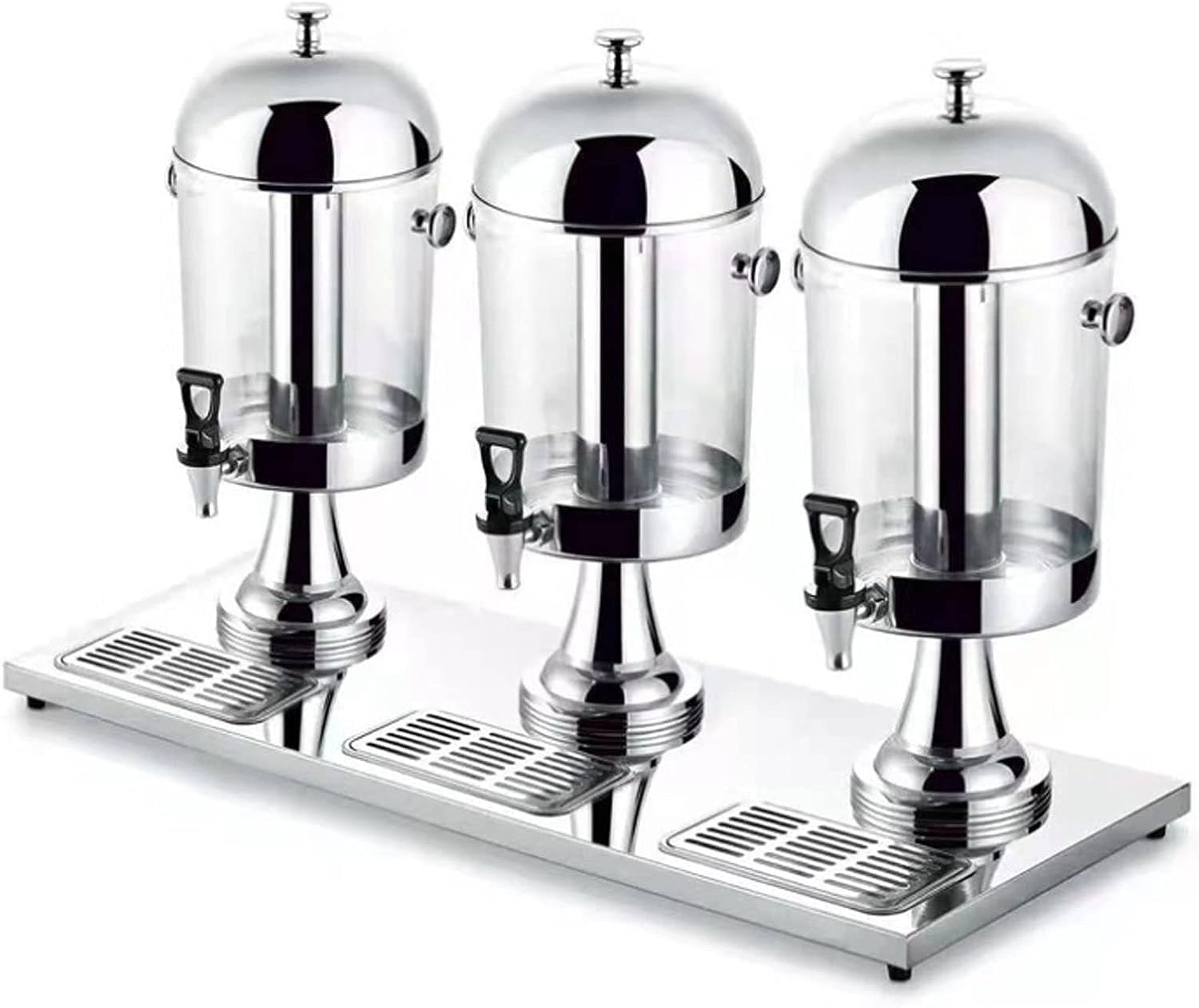 asdchZen Drink Dispenser With Tap, Commercial Cold Drink Machine, 24L Stainless Steel Beverage Dispenser, For Parties Buffet Catering Home Serving,Silver