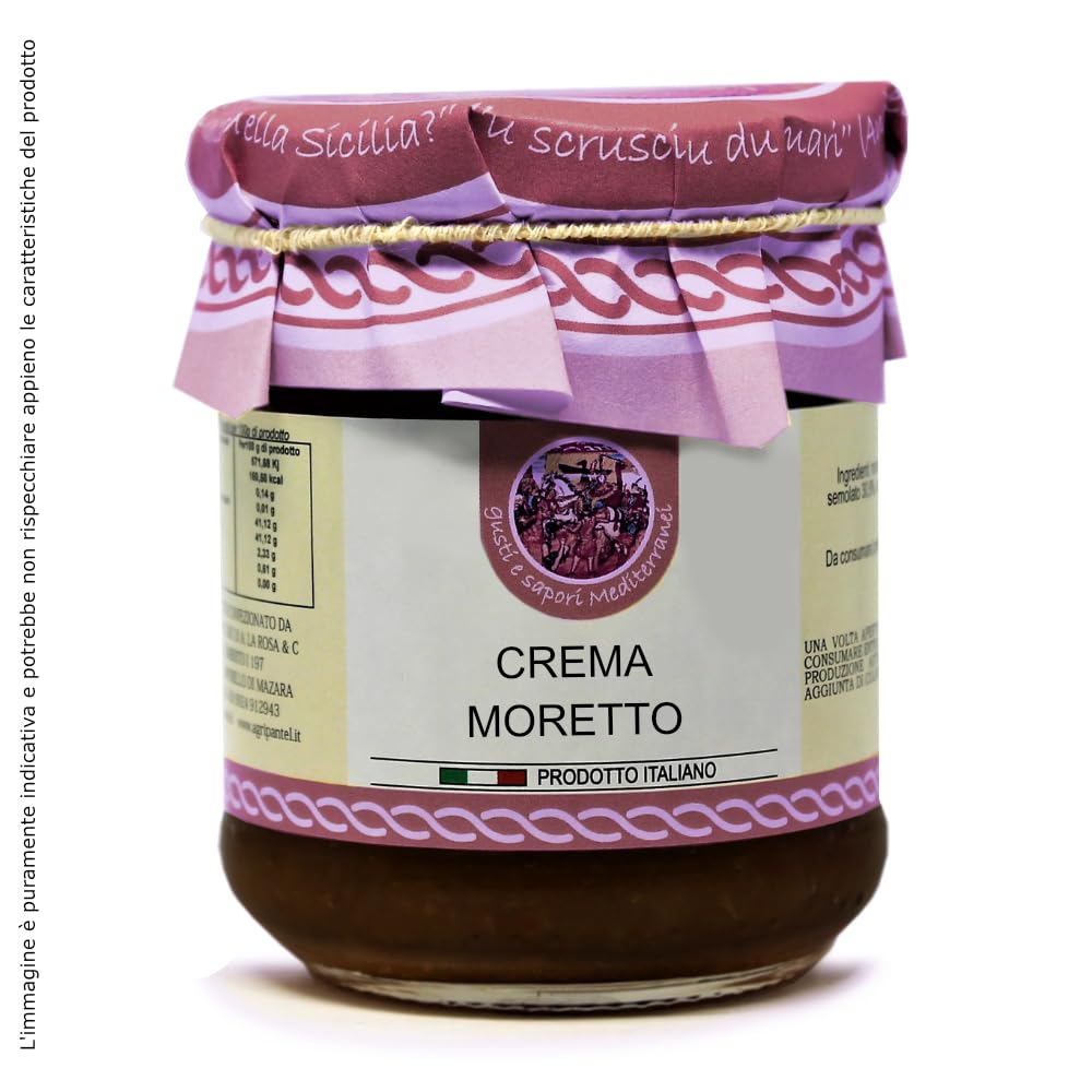 60 Barattoli da 200g Creme Dolci Spalmabili con Etichetta Personalizzabile Gusti Mandorla, Nocciola e Cacao o Moretto - Prodotti Tipici Siciliani