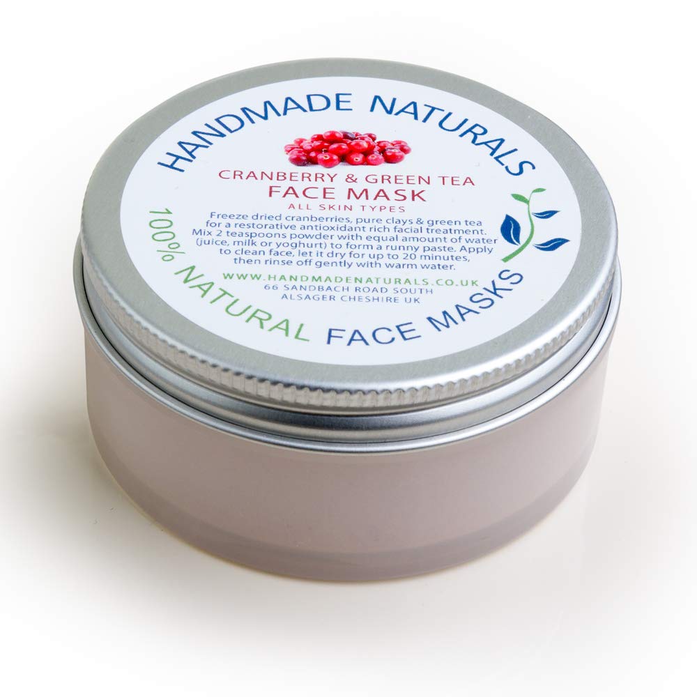 Handmade Naturals Face Mask, Cranberry/Green Tea, Pink