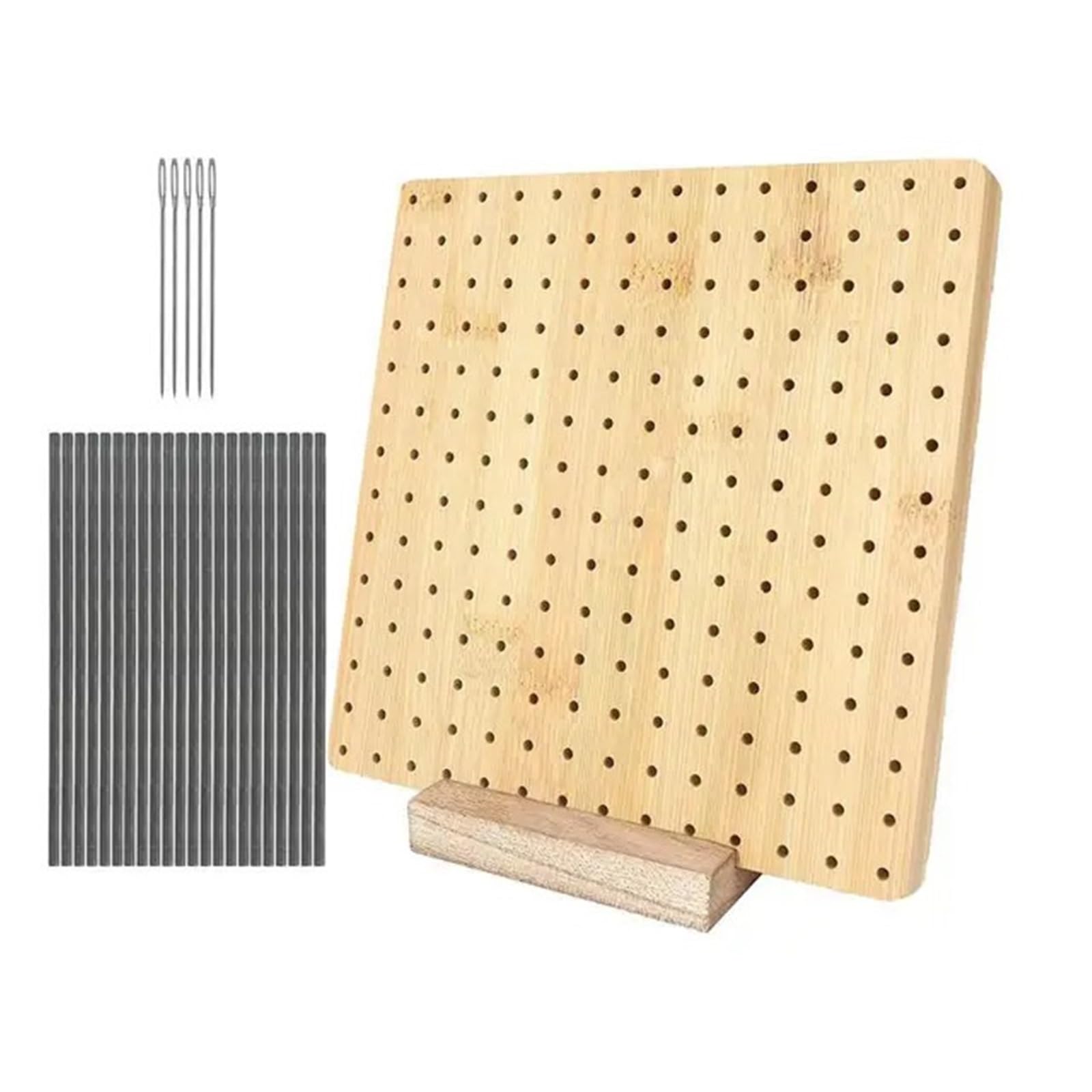 Macrame Project Board Wooden Blocking Board Granny Square Crochet Mat Holey for Knitting(13 inches)