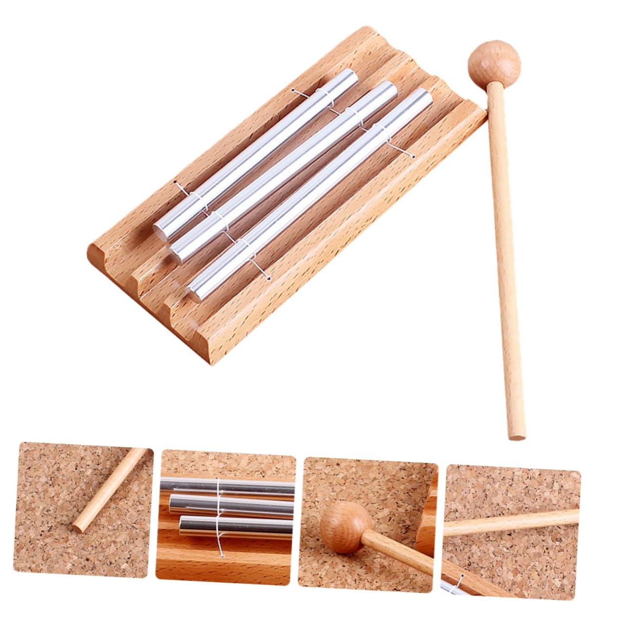 Carillón de Percusión Musical de 3 Tonos Va11 para Educación