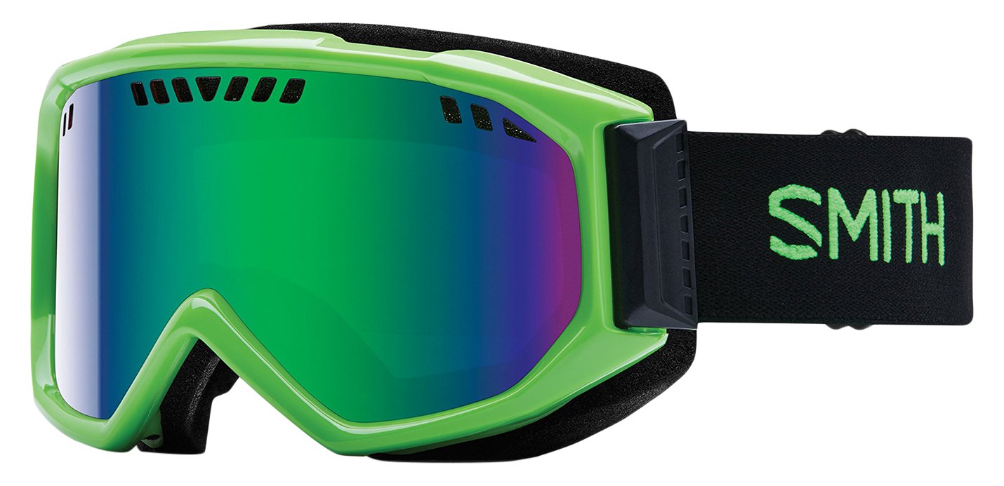 Smith Optics Adult Scope Snow Goggles Reactor Frame/Green Sol-X Mirror