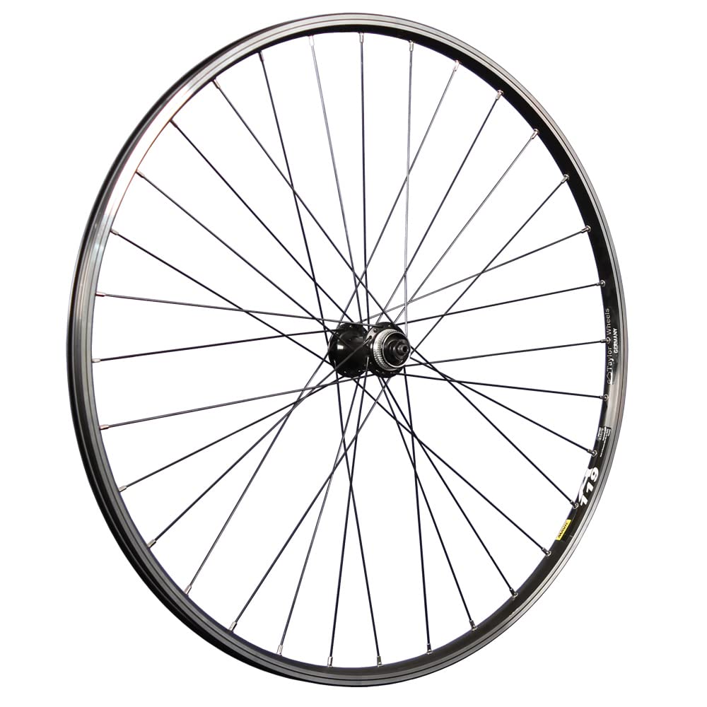 Mavic A119 Ruota Anteriore 28 Pollici Con Mozzo Shimano HB-TX505 Disc - Cerchio A Doppia Camera, Raggi DT Swiss, Nera