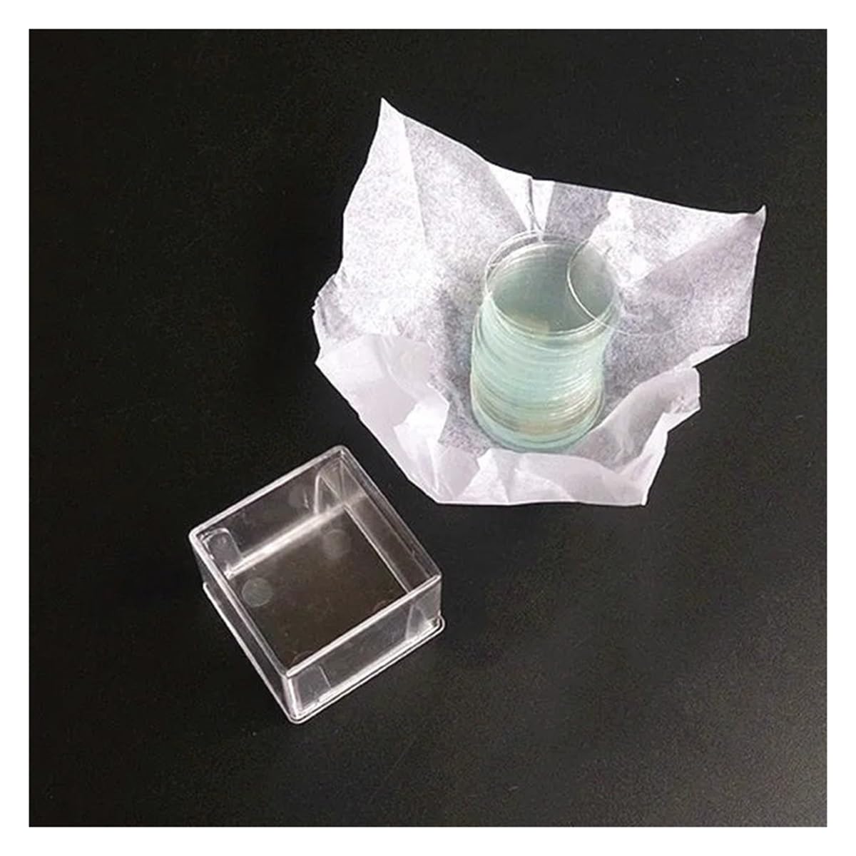 Kit accessori per microscopio 100 pz Cerchio Microscopio Vetrino Coprioggetto Rotondo Usa E Getta for 6mm 8mm 10mm 12mm 14mm 16mm 18mm 24mm Vetrini per microscopio (Size : 25 mm 100 Pcs)