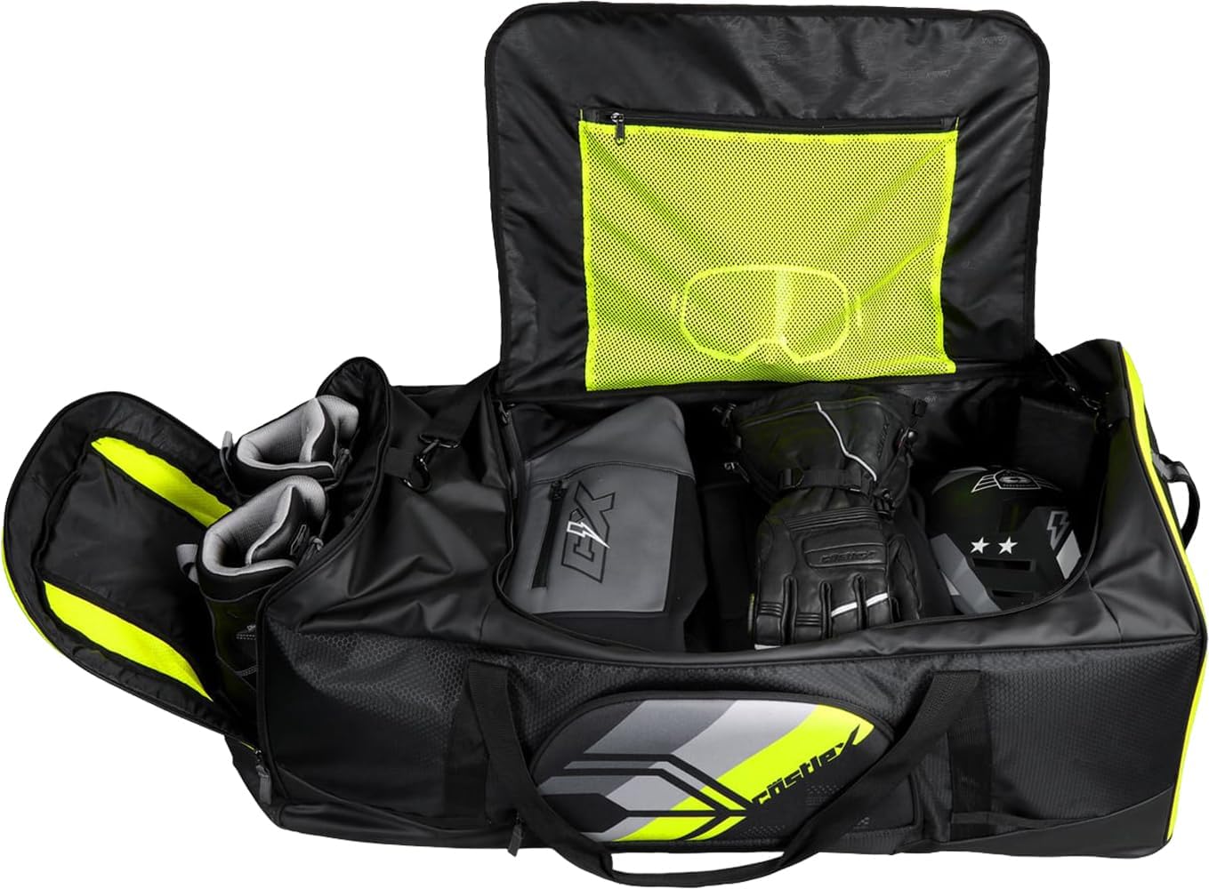 Castle X Team Gear Bag, Black/Hi-Vis
