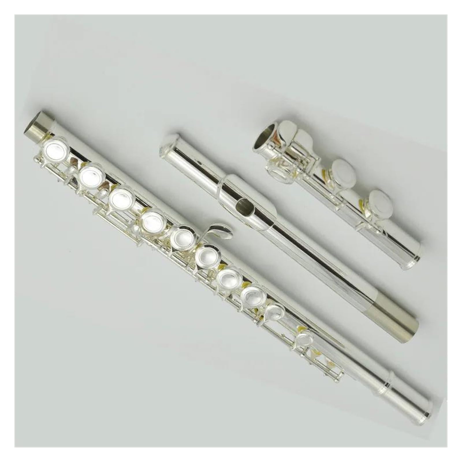 Flauto Scuola professionale Flauto dolce 16 tasti Flauto traverso in argento Accessori per strumenti musicali Tradizionali nativi