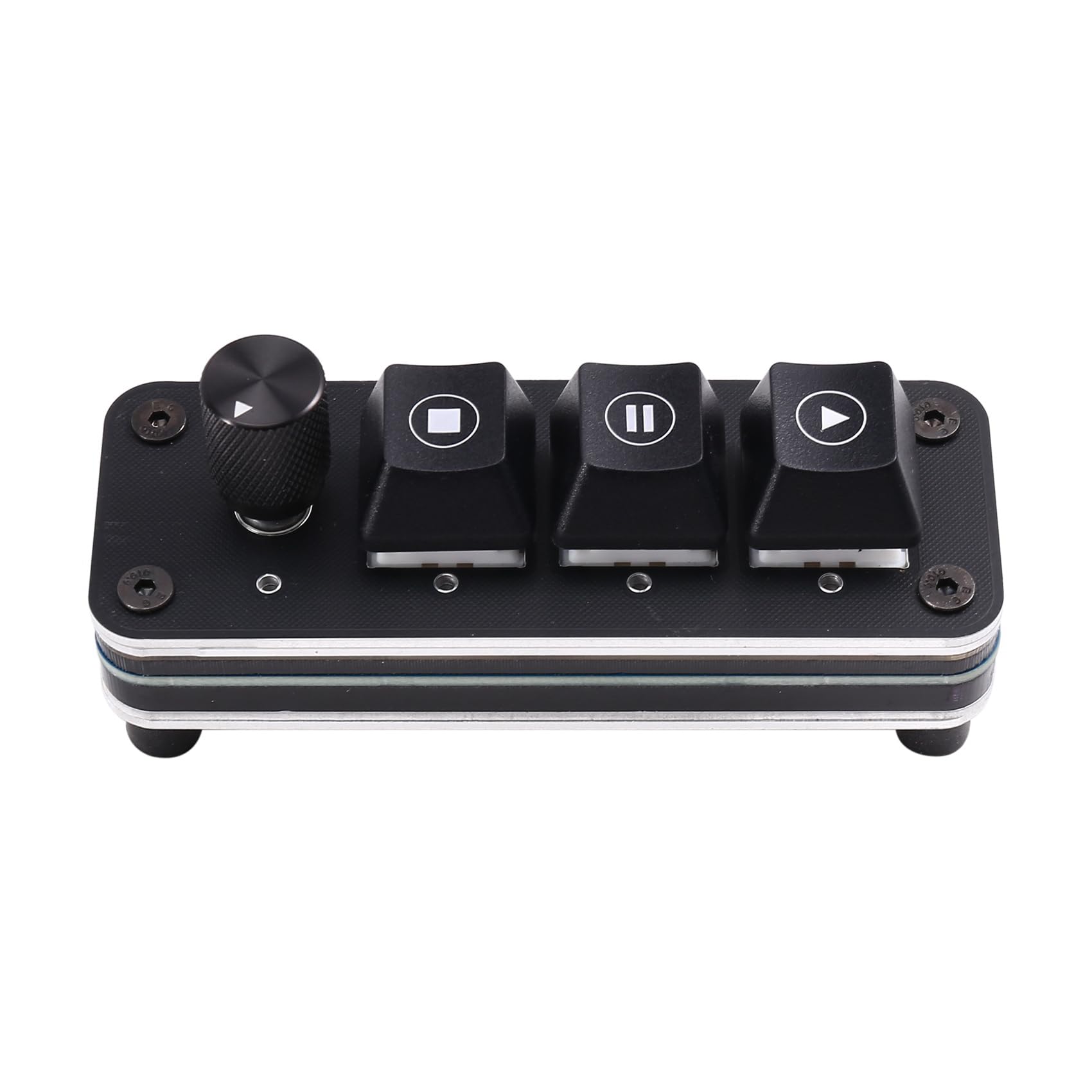 Controller multimediale professionale QLAB Tastiera a 3 manopola Drive Lettore musicale gratuito USB Type-C
