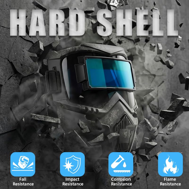 Flip-Up Auto Darkening Welding Full Face Mask