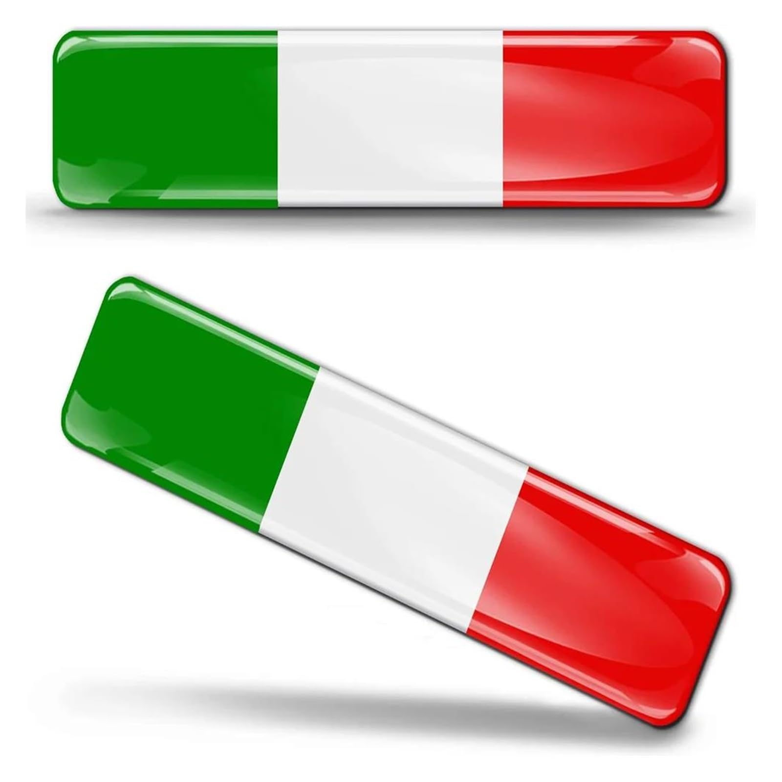 Decoration 3D Domed Silicone Stickers Decals Italy National Italian Flag Car Motorcycle Helmet