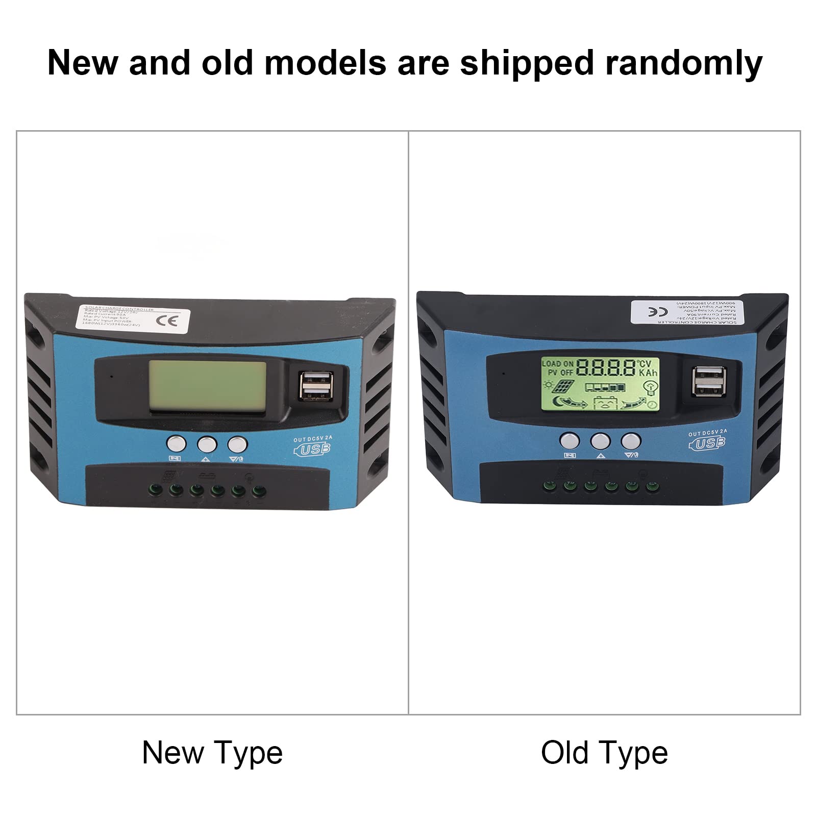Contrôleur de charge solaire MPPT 80 A 12 V 24 V Régulateur intelligent de panneau photovoltaïque en alliage d'aluminium avec écran LCD numérique en temps réel pour système (90a)