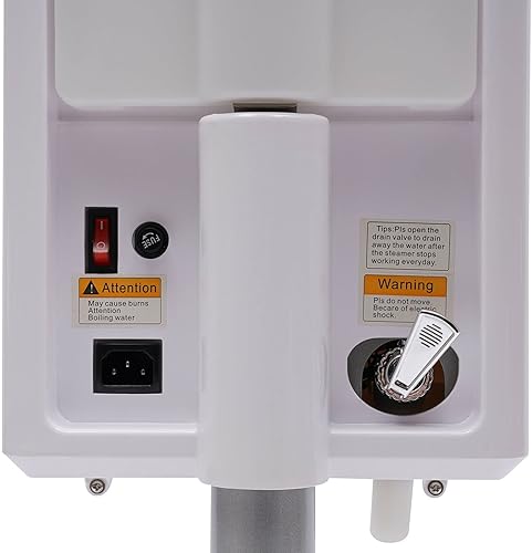 Miniatura 5 de Vapor evaporador de 500 W para cabello natural en el hogar, vaporizador vertical de iones negativos con pantalla de control táctil inteligente