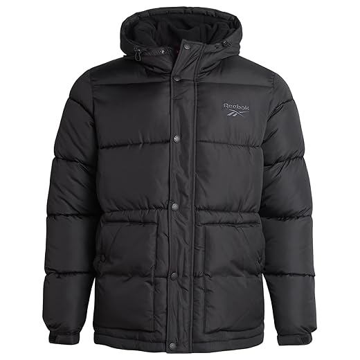Reebok Jaqueta masculina de inverno – Casaco Parka acolchoado – Jaqueta de esqui pesada para homens, M-2GG
