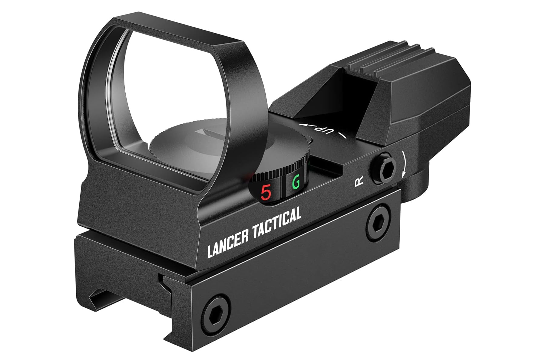 Lancer Tactical Multi Reticle Full Metal Red & Green Dot Open Tubeless Reflex Airsoft Scope Sight