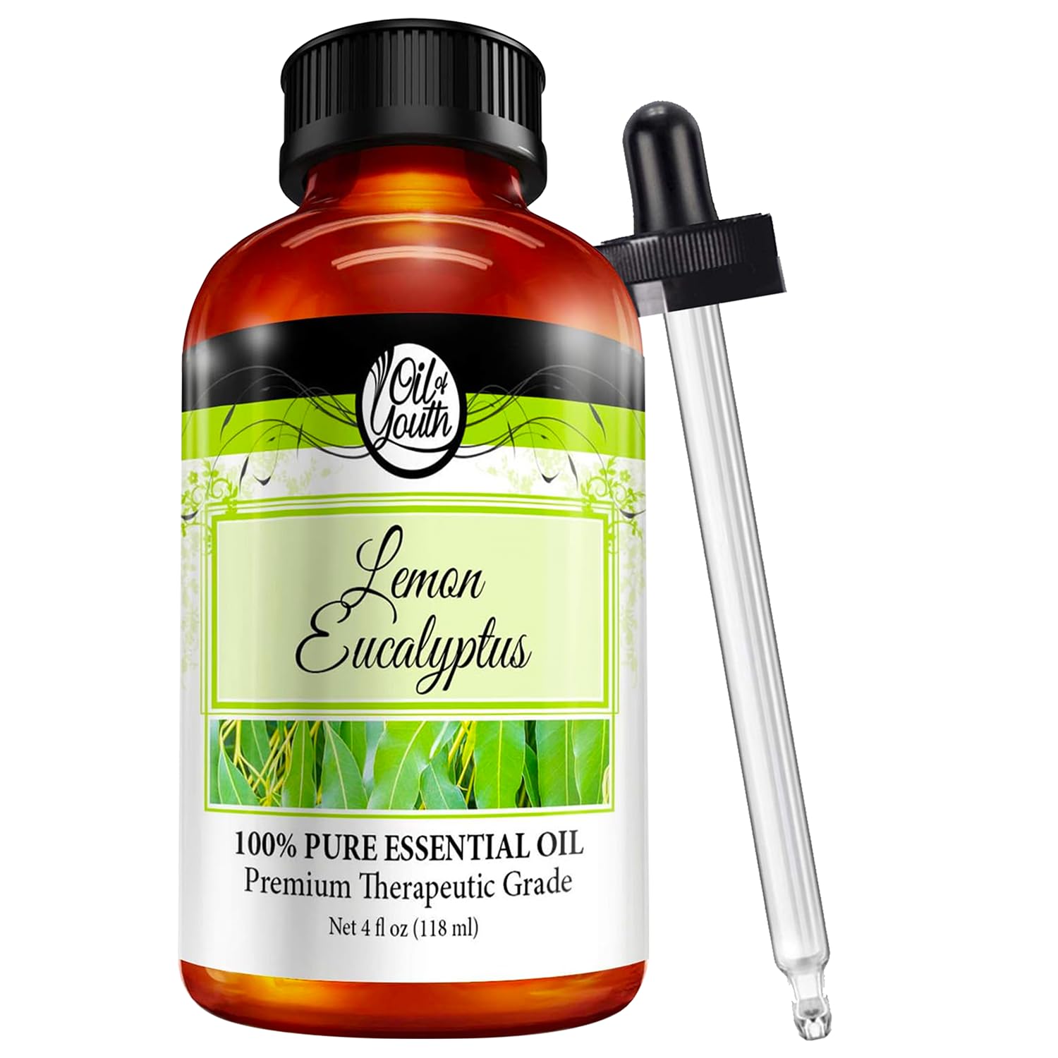 Oil of Youth Essential Oils 4oz - Lemon Eucalyptus Essential Oil - 4 Fluid Ounces - Oil of Lemon Eucalyptus