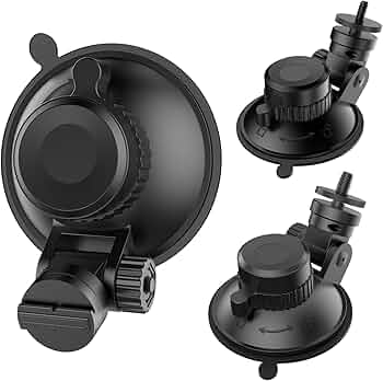 Dash Cam Mount, Suction Cup Mount,Windshield & Dashboard Suction Cup Mount Camera Mount,For ROVE R2-4K,CHORTAU Dash Cam,Screw Connectors Are Suitable For Most Dash Cam, DVR, GPS and Sports Camera