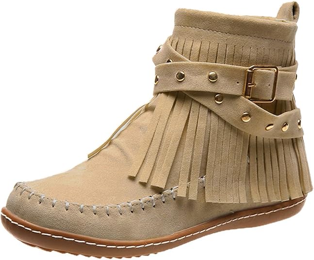 GFPGNDFHG Long Shaft Boots Women's Suede Half Boots with Block Heel Zip
