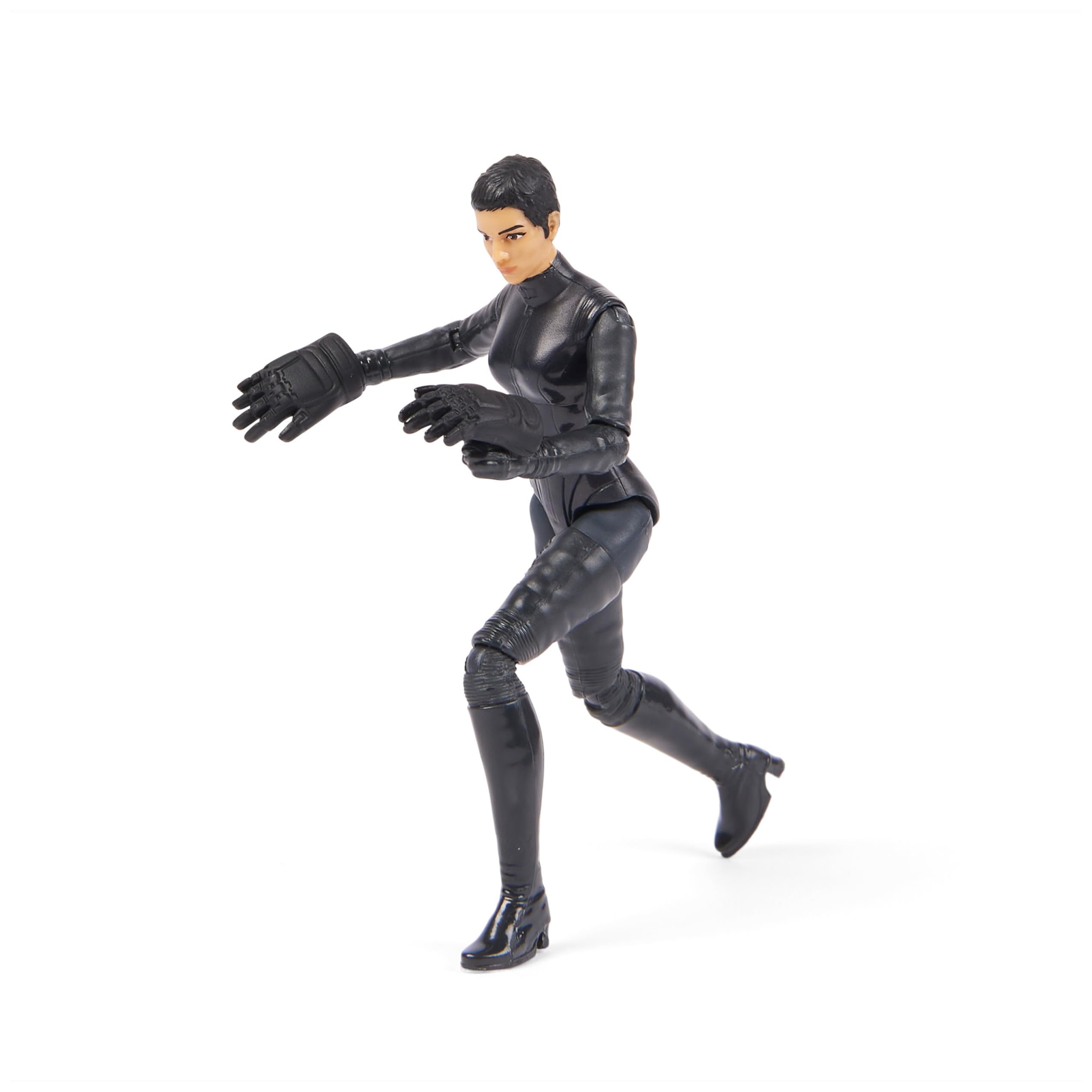 Batman DC Comics, 10cm Selina Kyle Action Figure with 3 Accessories and Mystery Card, The Movie Collectible Kids Toys for Boys and Girls Ages 3 and up