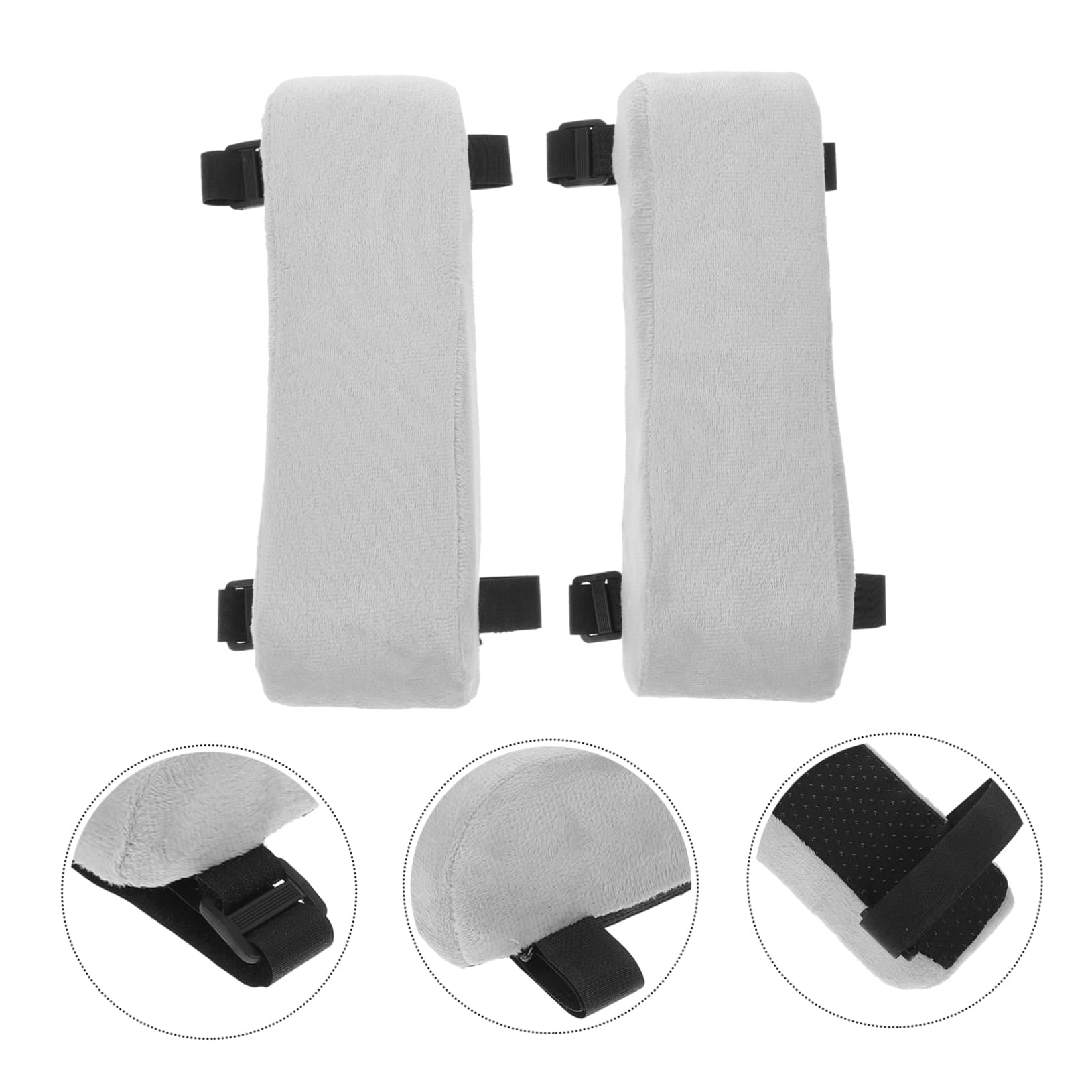 Angoily 2 Ensembles Coussin Accoudoir De Chaise Mousse Mémoire Housse pour Soulager Pression des Coudes Support Ergonomique pour Gaming 2 Pièces * 2