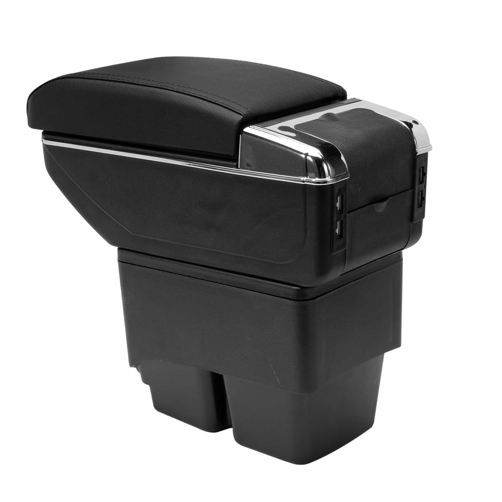 Bracciolo con vano portaoggetti per poggiabraccio centrale per Fiesta 2009–2017 con 7 interfacce USB