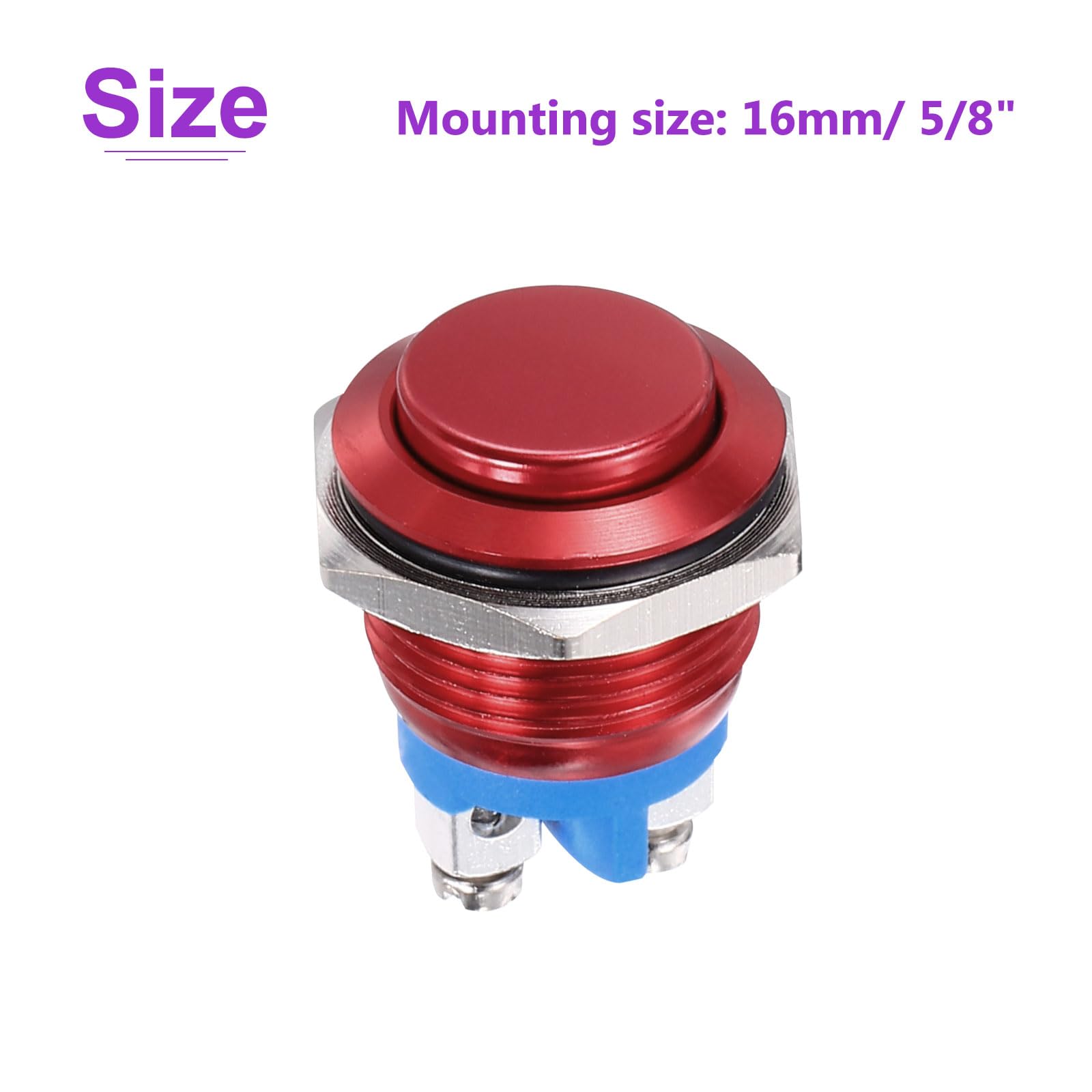 DMiotech 1 Pcs 16mm / 5/8" Push Button Switch - Image 4
