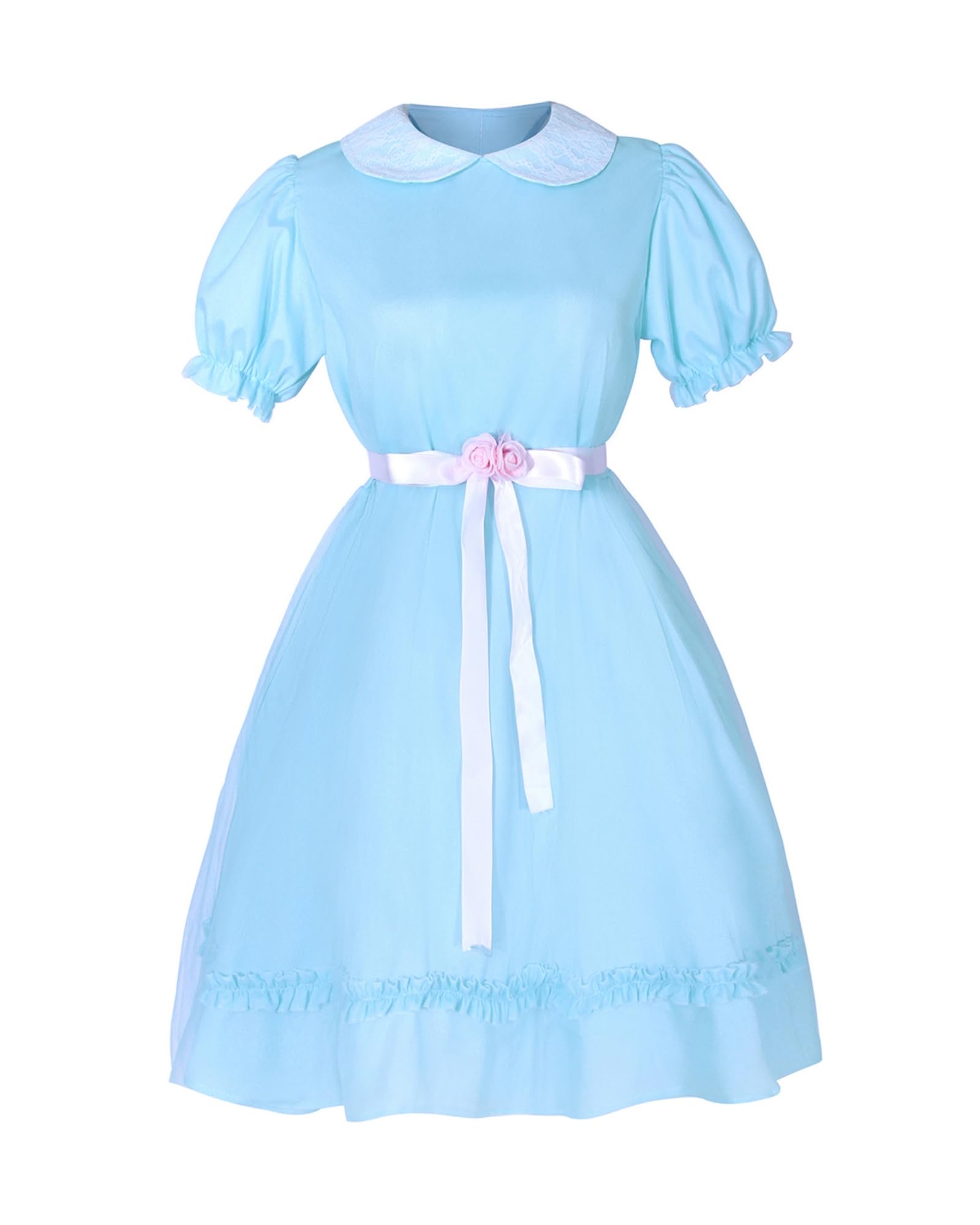 NSPSTT Twins Costume Adult Horror-Inspired Twin Sister Dress Scary Twins Sisters Cosplay for Halloween, Solid, M