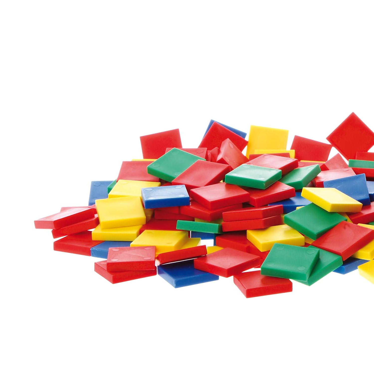edx Education - Azulejos de colores - Juego de 400 - Matemáticas tempranas - Contar, clasificar, secuenciar y manipular patrones - Enseña fracciones, distancia y área