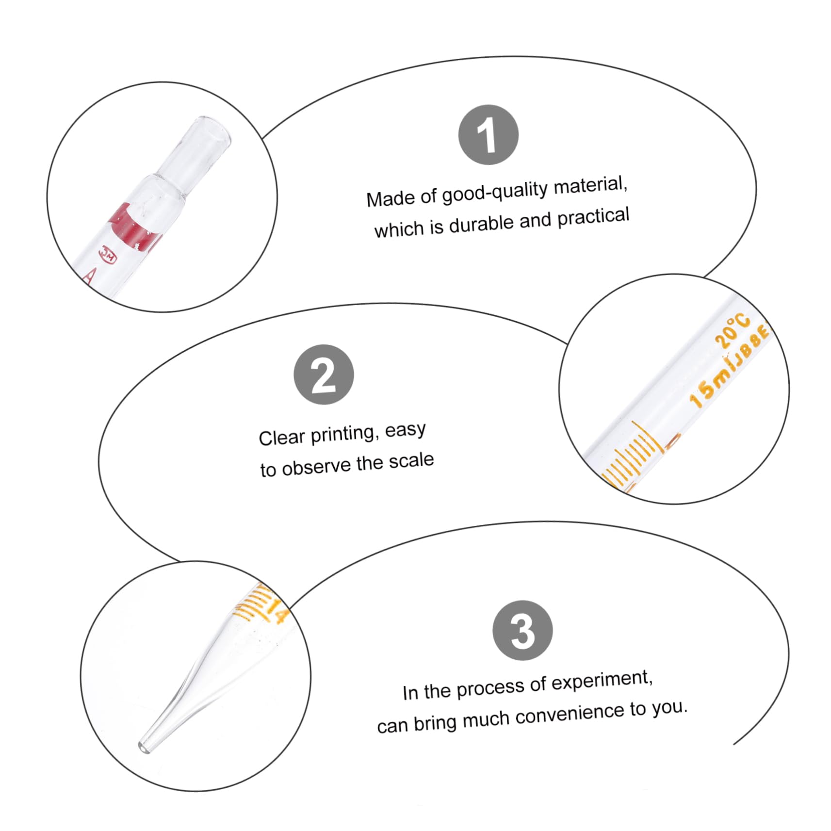 20stücke Pipetten Mit Dropper Für Präzise Messungen Laboren Kosmetik Und Aromatherapie Für Flüssigkeitsübertragungen Und Experimentierungen