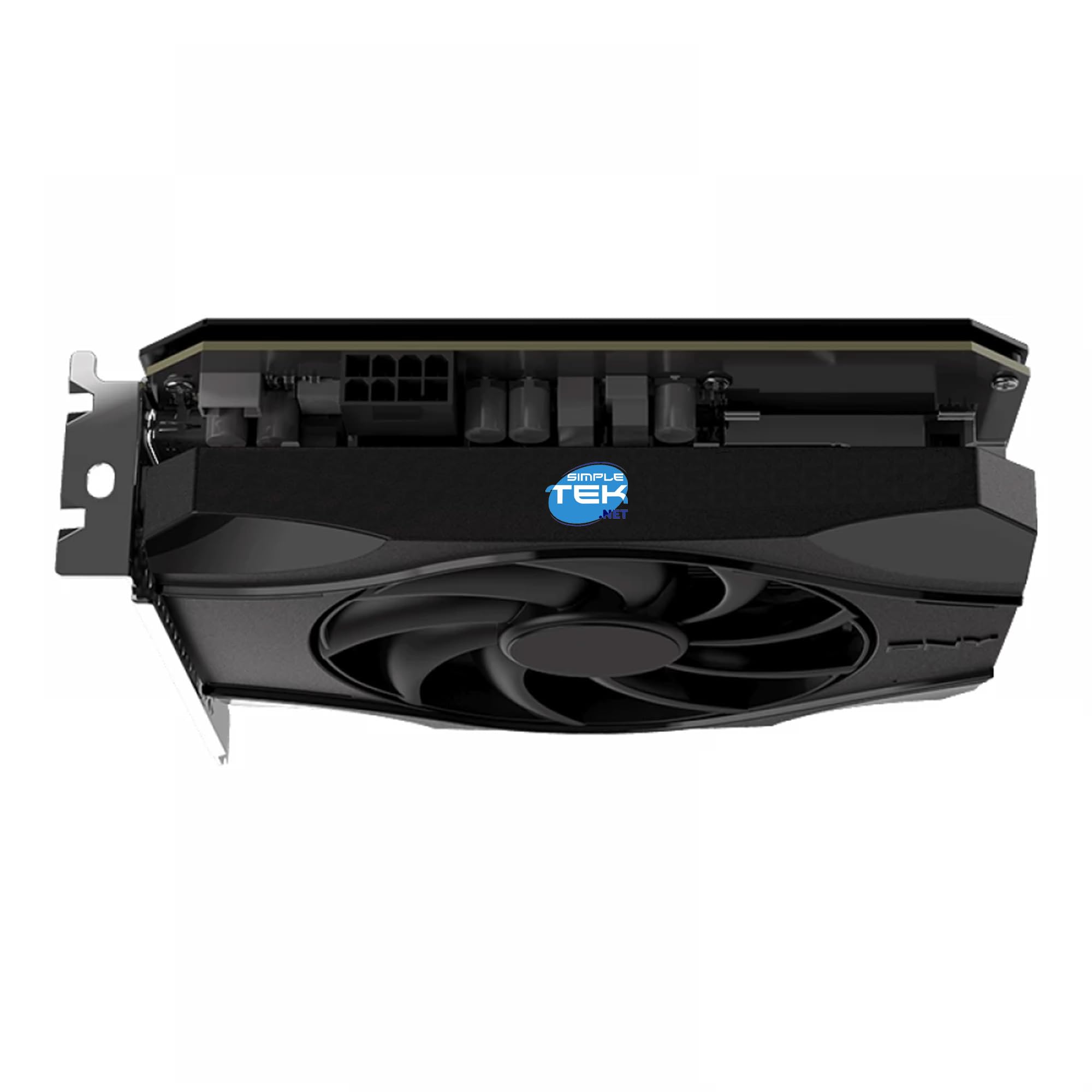 SIMPLETEK - Karta graficzna 8 GB GDDR6 - Ultra-wydajna architektura - DLSS 4 i śledzenie promieni - pojedynczy wentylator, HDMI 2.1b i DisplayPort 2.1b