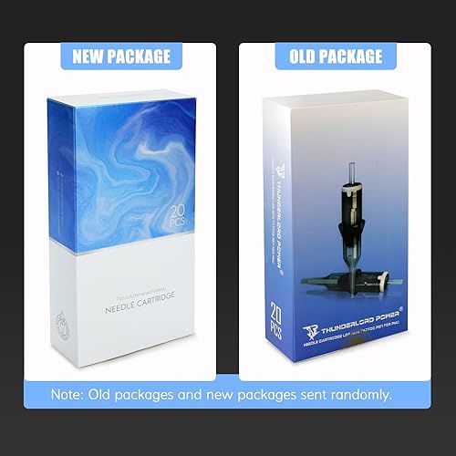 Miniatura 5 de LIUMATE 20 agujas de cartucho de tatuaje, revestimiento redondo con membrana, desechable, profesional, para máquina de tatuaje, maquillaje