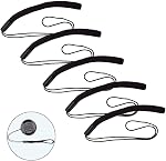 ULBTER 5 Pack Elastic Lens Cap Keeper Lens Cover Leash Prevent Lens Cap Lost Compatible with Canon/Nikon/Sony/Fujifilm/Olympus/Panasonic DSLR SLR Camera and More
