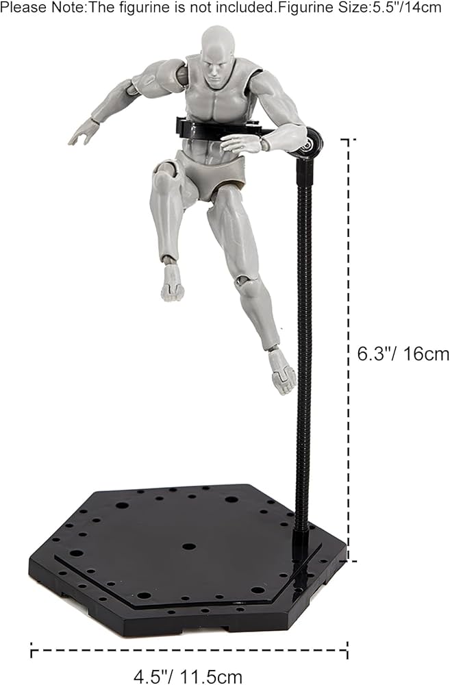 Amazon.com: Yocoolfun 3 Pack Black Action Figure Stand,Action