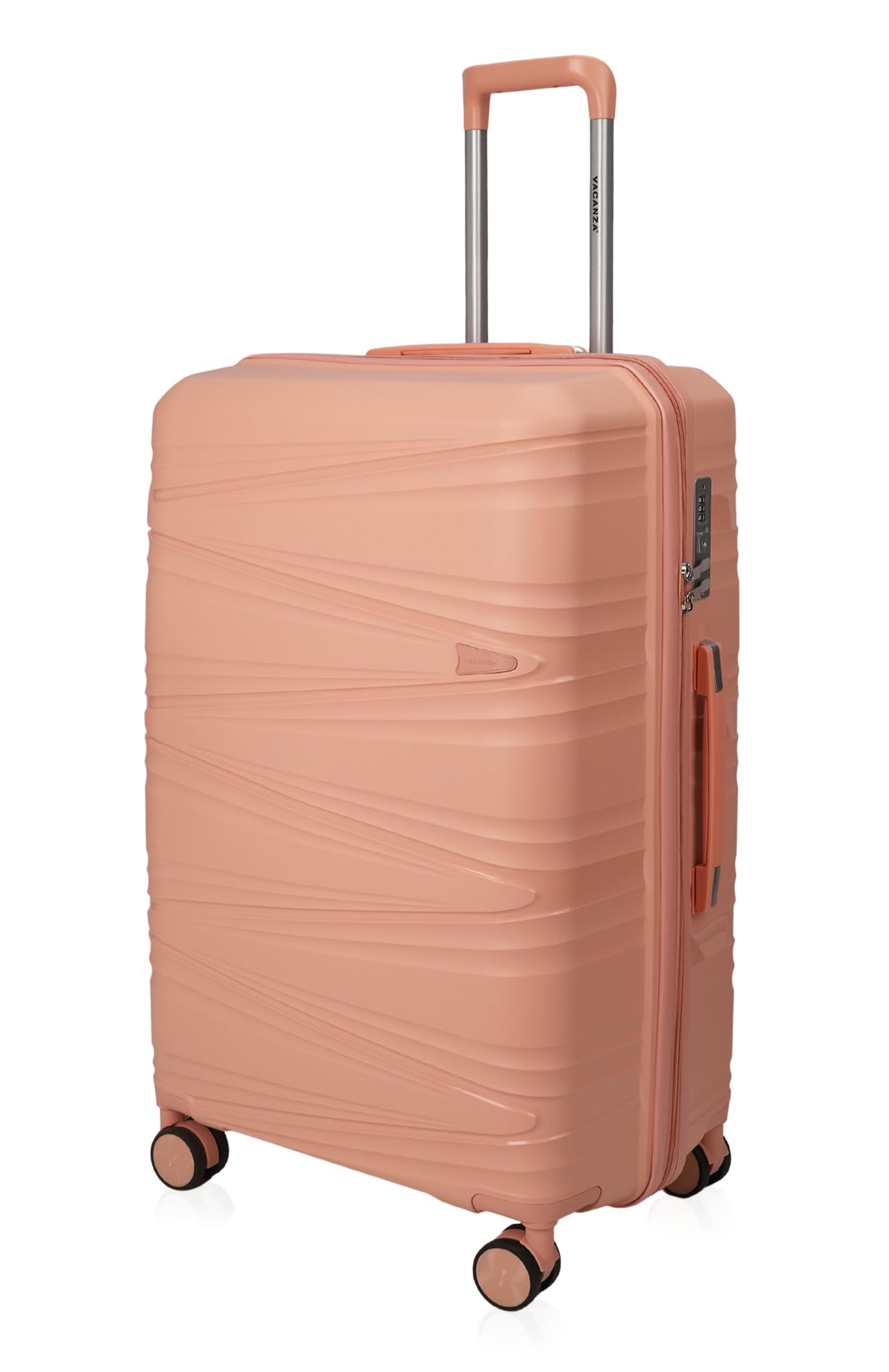 Vacanza Polypropylene Hardcase Luggage with TSA Lock Pink (Check-in size/75 cms/Medium)-image-8