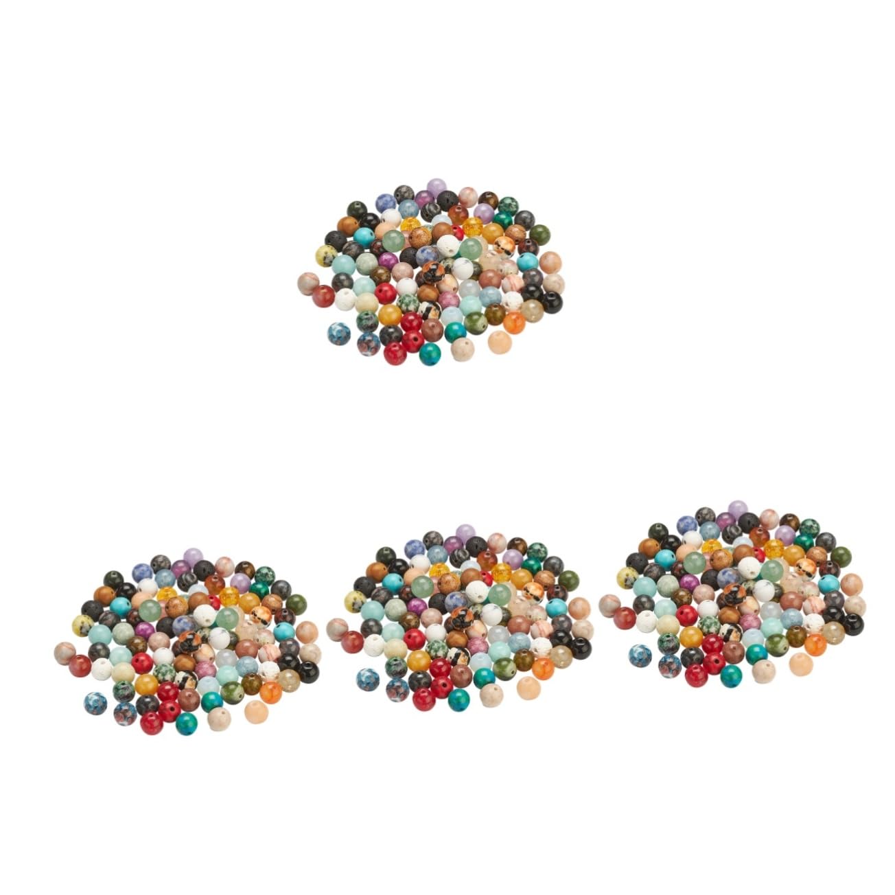Tofficu 200stücke Bunten Farben Polierte Schmuck Spacer Perlen Für Armbänder Und Bastelprojekte Hochwertige Oberfläche Für Kreative Designs