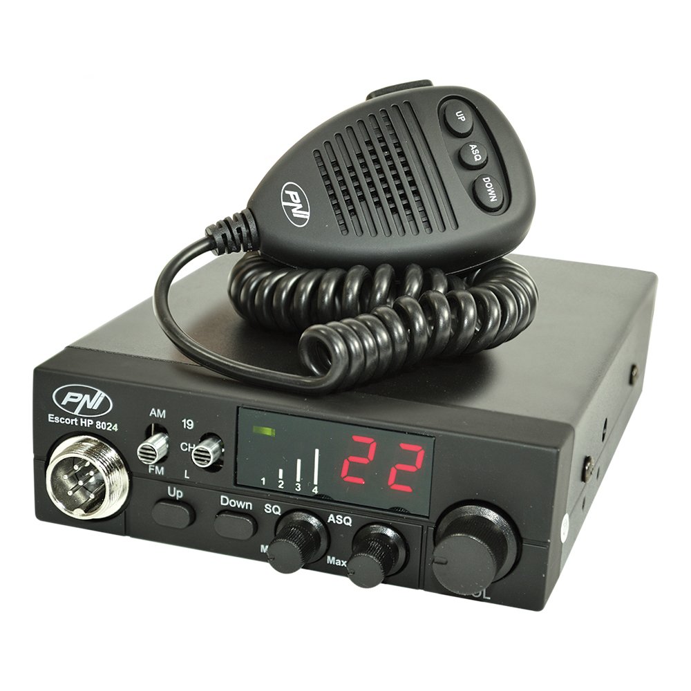 Radio CB PNI Escort HP 8024 ASQ + CB PNI ML160 Antena con Soporte T941