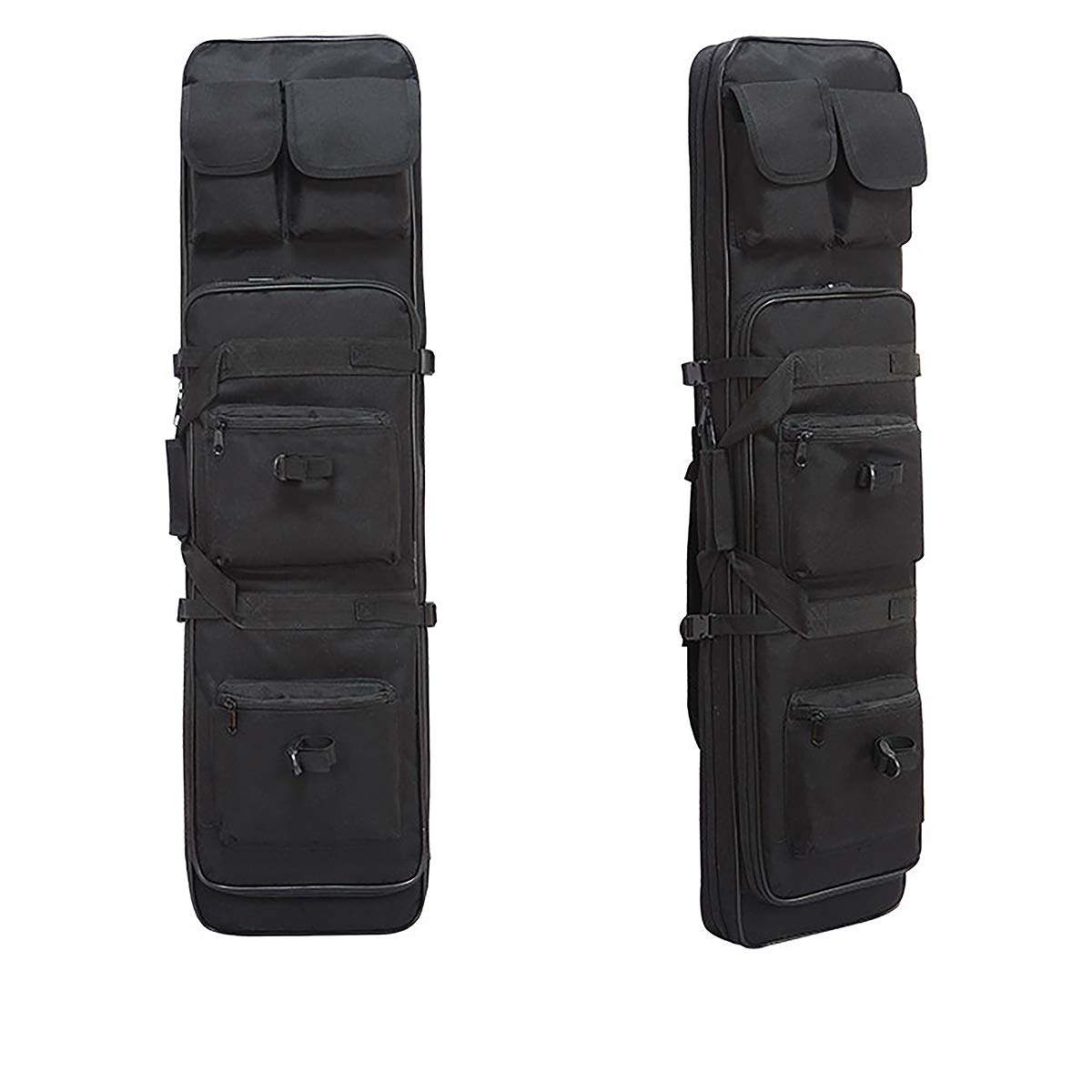 NAWAN Gun Bag Airsoft Storage Bag Backpack Rifle Box Handbag Tactical Rifle Box (46.4 Inch, Black)