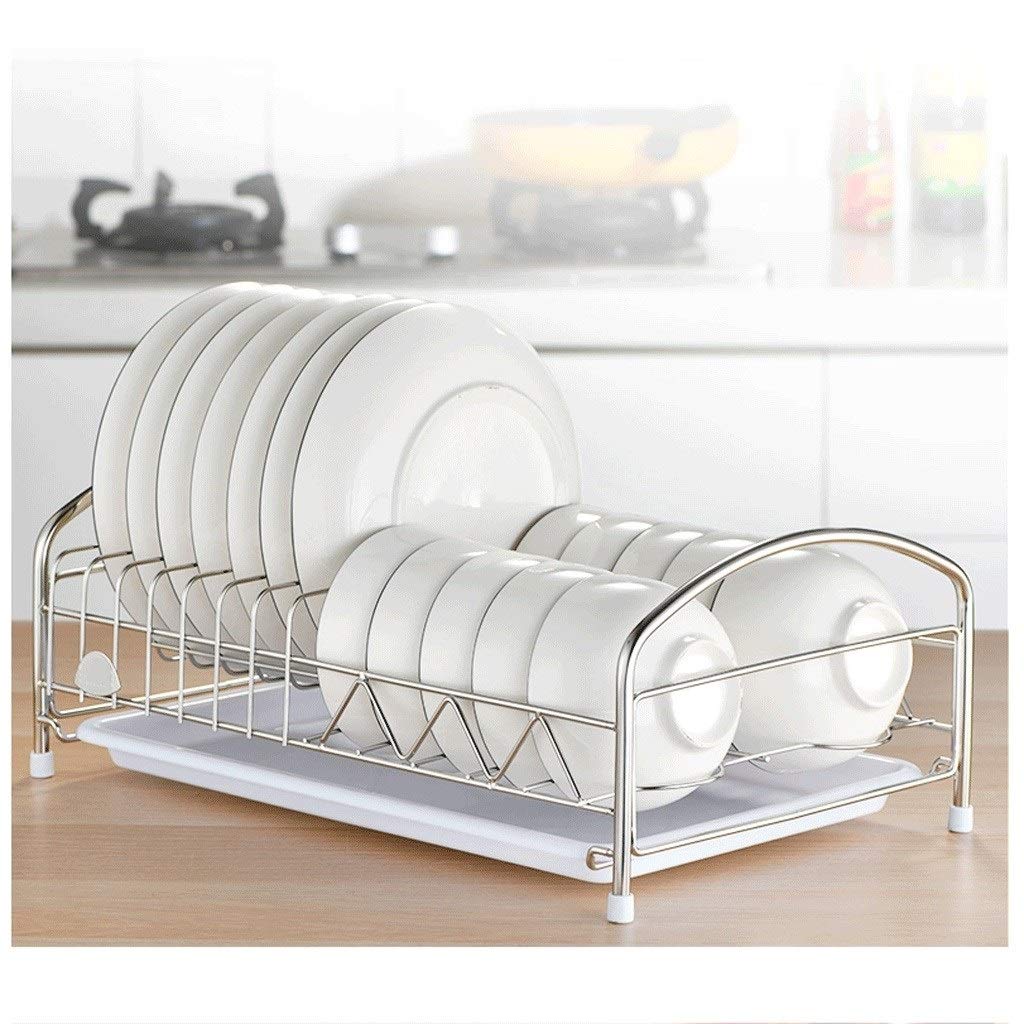 Geschirrkorb Abtropfbrett 304 Edelstahl Abtropfbrett Herausnehmbare Besteckhalter Geschirr Teller Stäbchen Besteck Storage Rack Geschirr Abtropfgestell