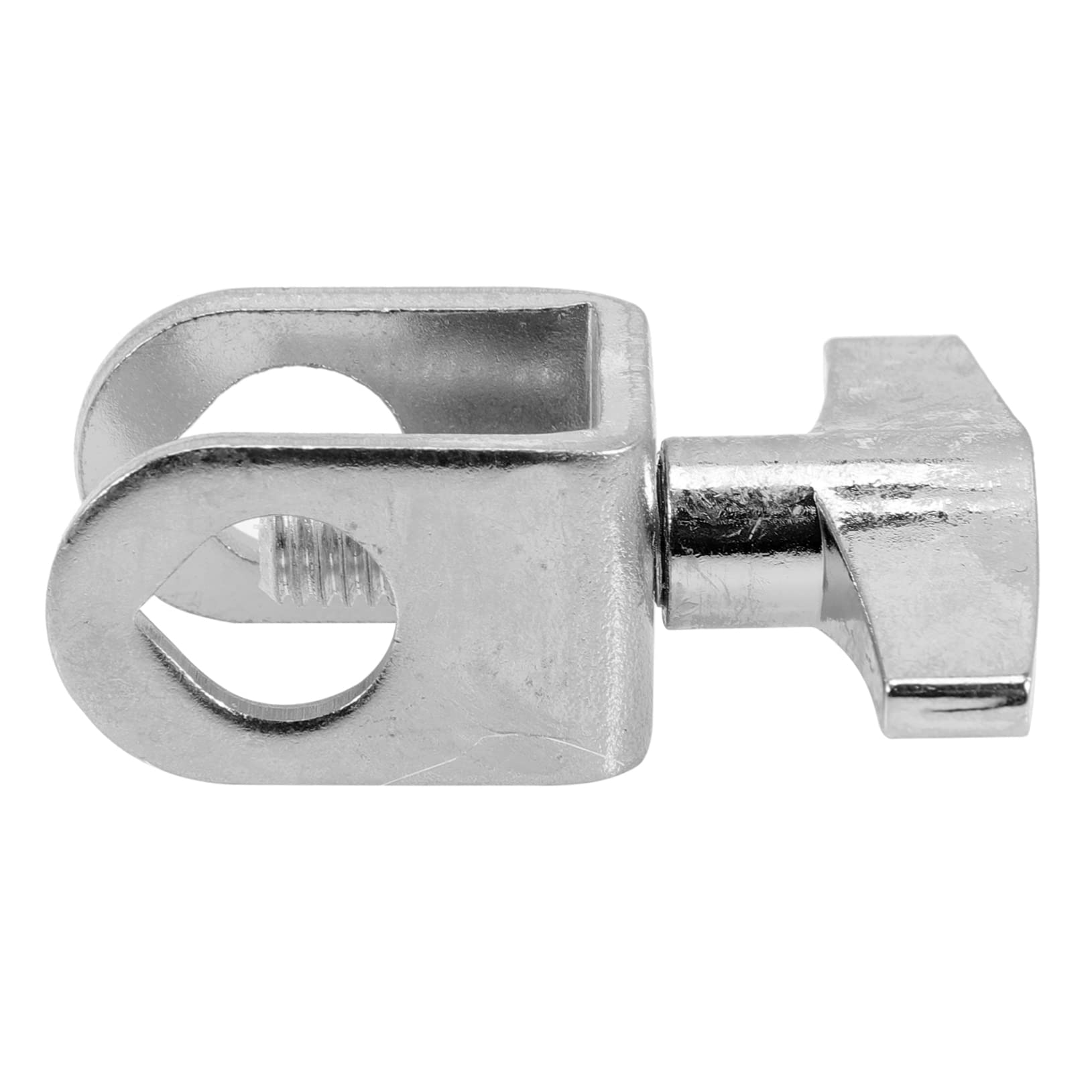 BESTonZON Cowbell Holder Clip Metal Construction Silver Clamp Easy Install Drum Set Accessory