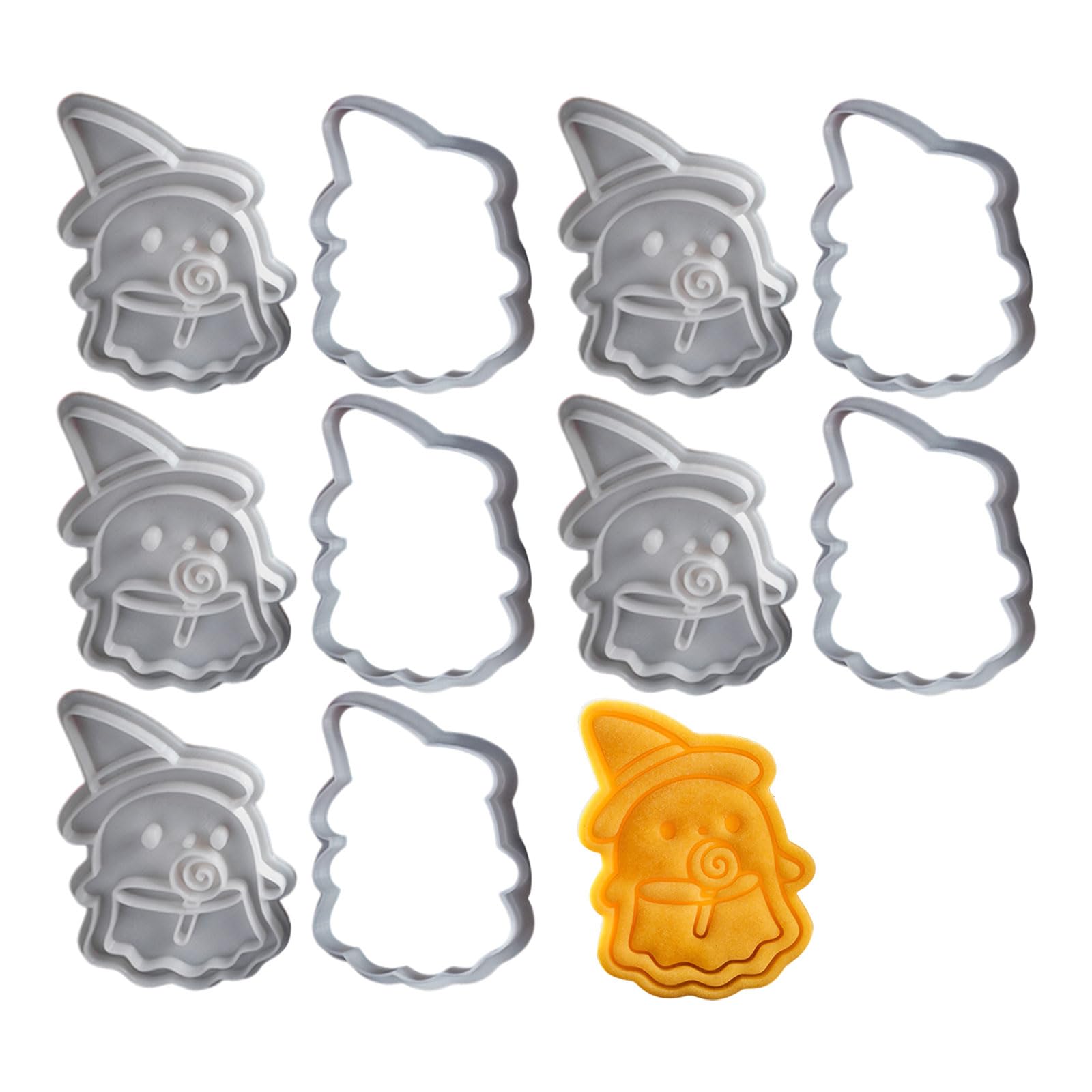 Xinsheinelry 5 Set Halloween Cookie Cookie Press Biscuit Molds Biscuit Molding Kitchen Baking Supplies Dough for Baking Molds Set