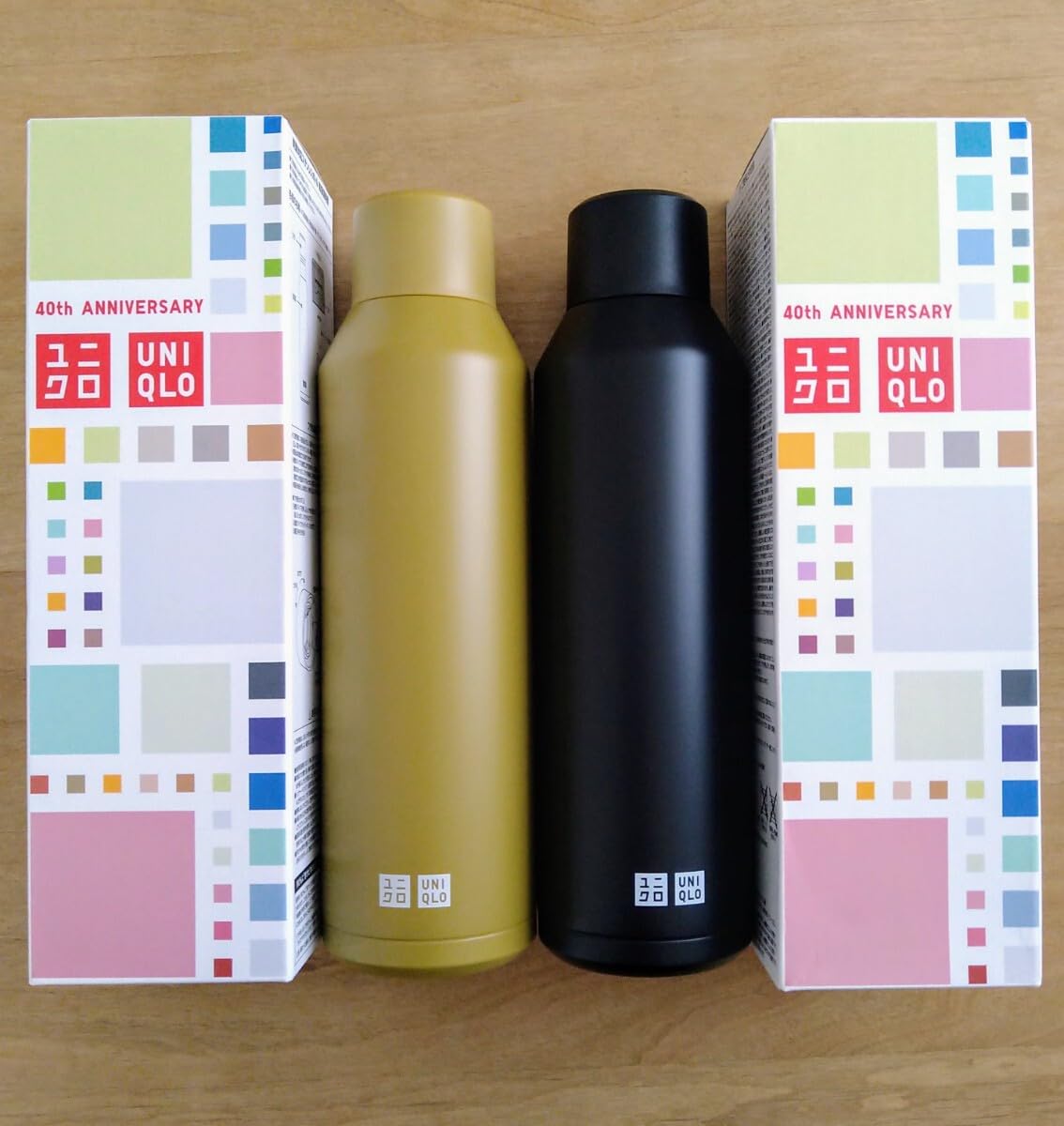UNIQLO 炭酸対応ステンレスボトル シークレット ダークネイビー2本セット Amazon｜ユニクロ 炭酸対応 ステンレスボトル 2本セット 0.48L 22