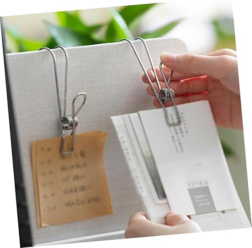 Miniatura 3 de Cabilock 12 piezas de alta resistencia para ropa Pin de lavandería Ganchos de clip de acero para ropa Estante de toalla colgante Clip de alambre