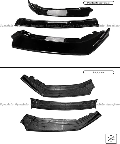 Miniatura 4 de Se adapta a Honda Civic Hatchback 2016-2021 y Si JDM GLOSS BLACK PARACHOQUES DELANTEROS