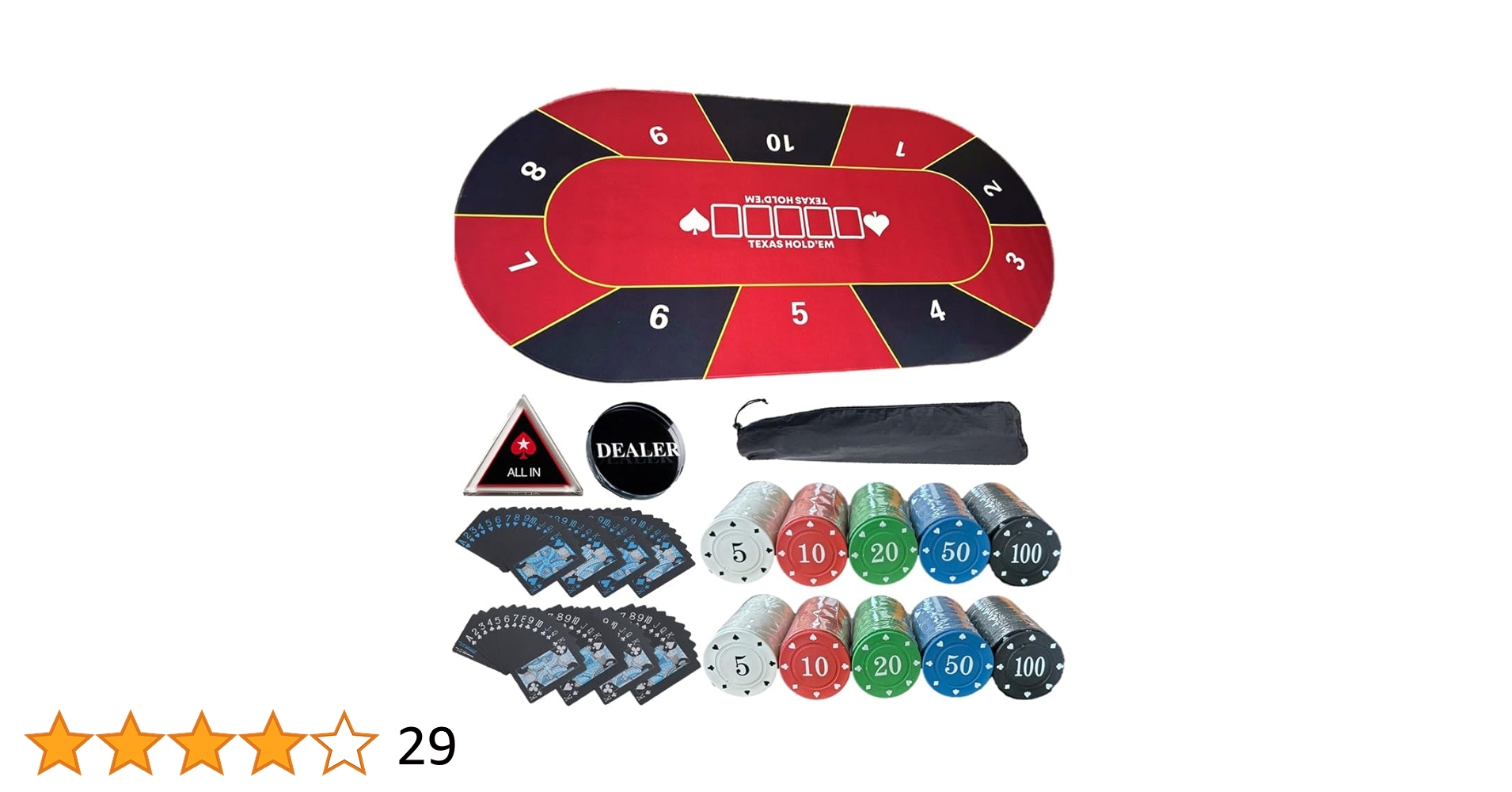 ポーカーマットセット Amazon | 【すぐ遊べるポーカー8点フルセット】120㎝×60cm