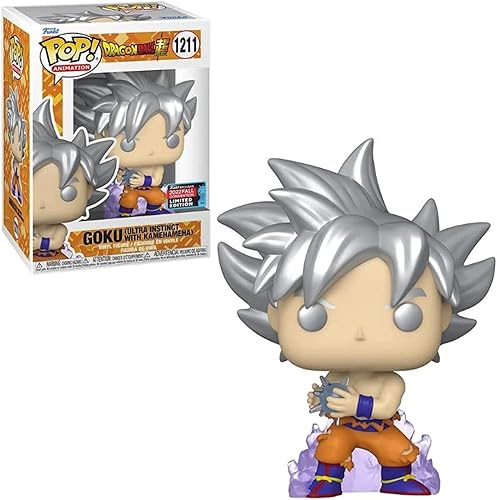 Funko Pop! Animation Dragon Ball - Goku Ultra Instinct con Kamehameha (NYCC'22), figura de vinilo de acción coleccionable