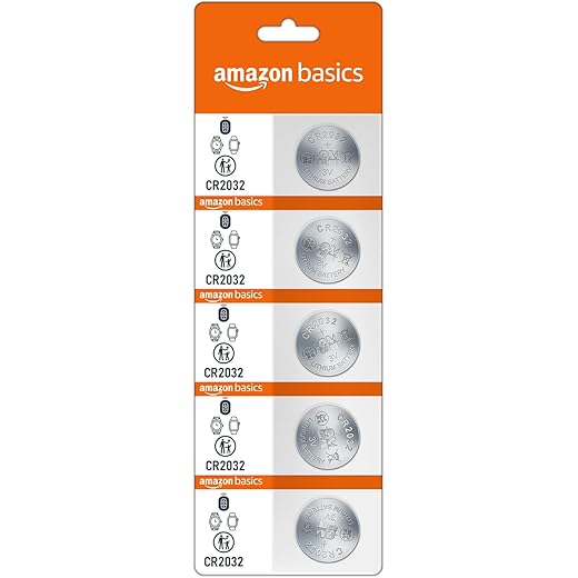 Amazon Basics CR2032 Lithium Coin Batteries Pack of 5